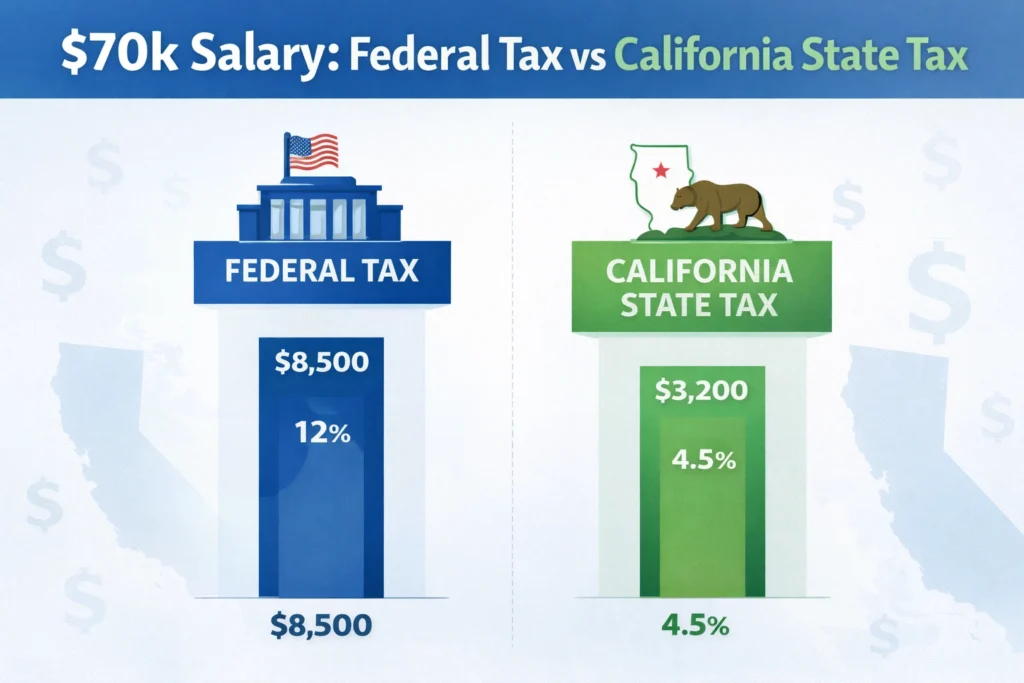 $70k Salary Tax Breakdown Federal & California State